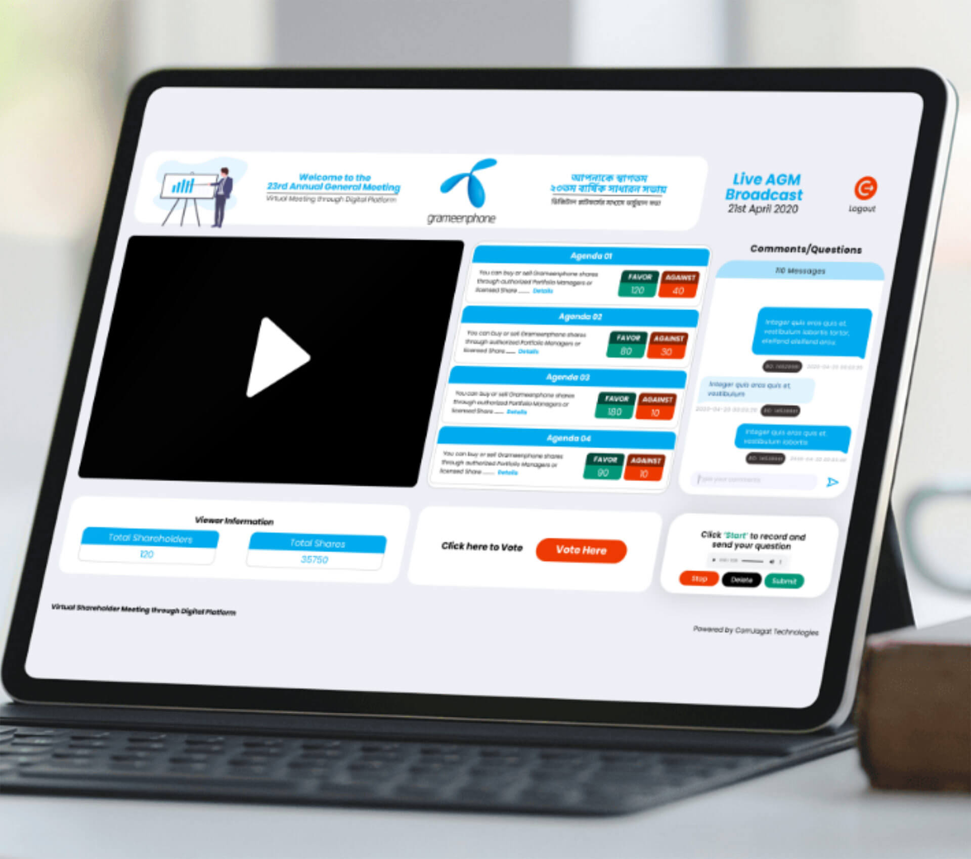 WordPress 24 online agm ui design grameenphone online-agm-ui-design-grameenphone